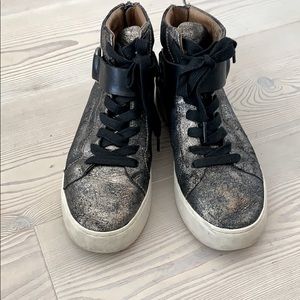 Frye metallic High top sneakers
